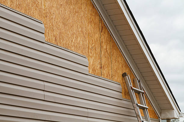 Professional Emergency Siding Repair technician working in Bunn, NC
